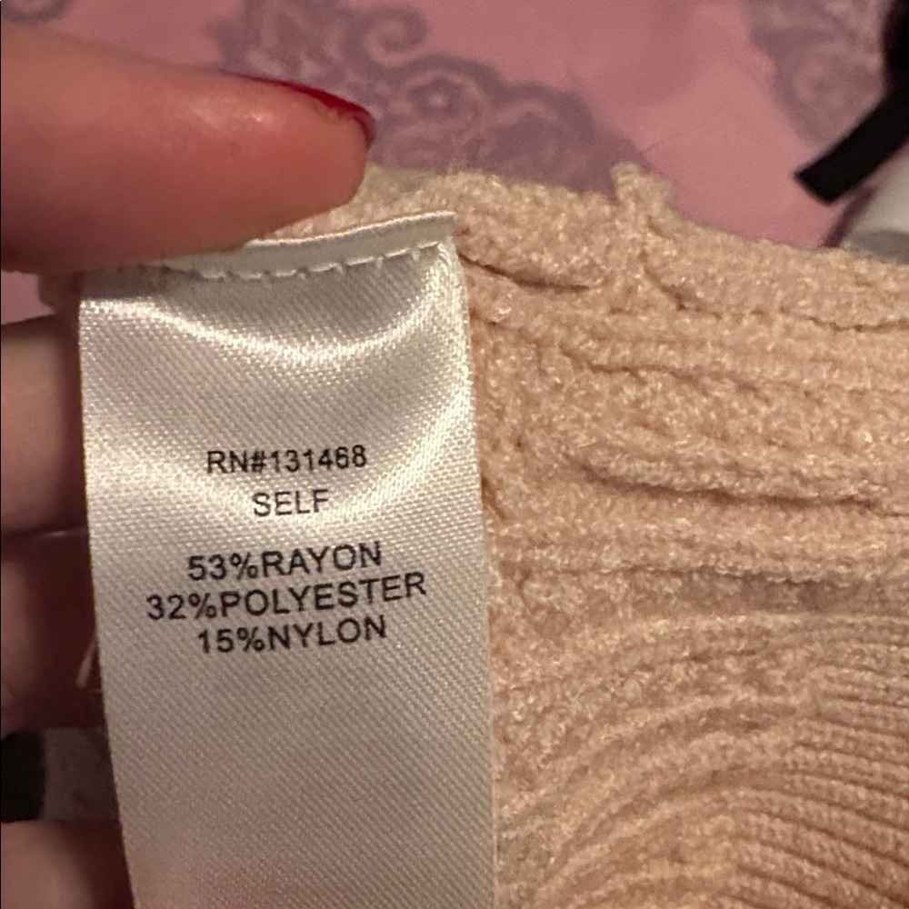 Cream Cable Knit Sweater - Picture 6 of 6